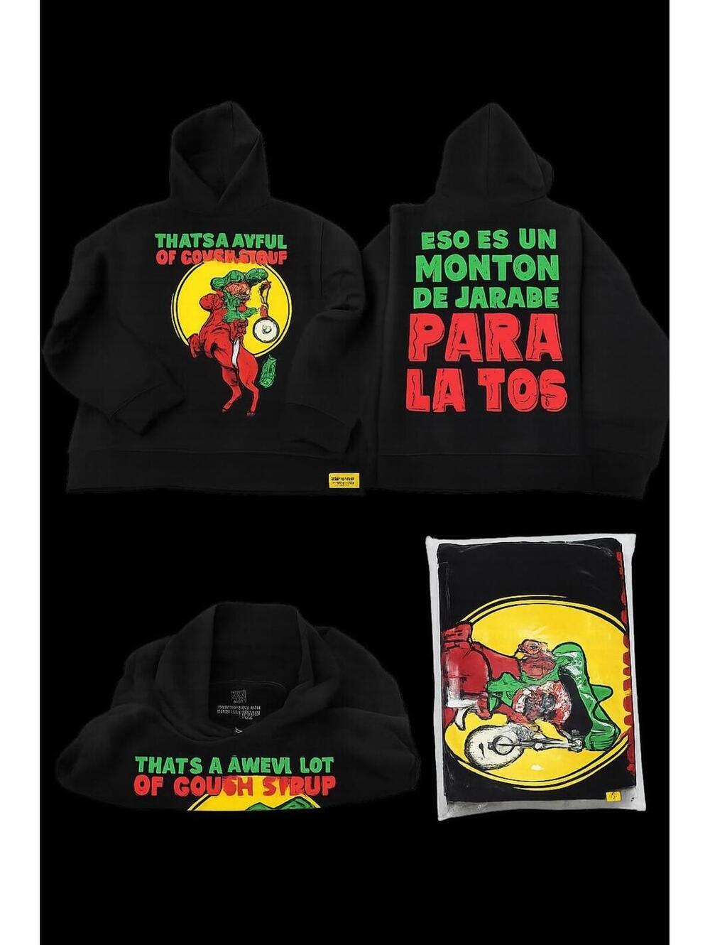 That's A Awful Lot Of Cough Syrup By Desto Dubb Hoodie Large